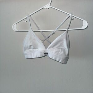 ALO Yoga White Lightweight Strappy Bralette